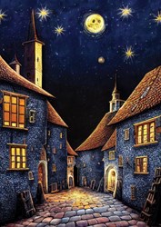 Art Puzzle Medieval Inn Night -  Teile
