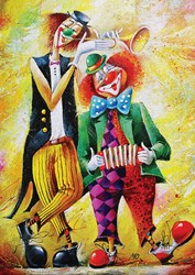 Art Puzzle Musician Clowns -  Teile