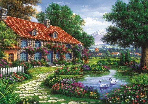 Art Puzzle rompecabezas The Garden - 1500 piezas puzzle paisaje