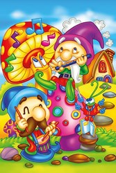 Art Puzzle rompecabezas de madera Singing Elves 16 piezas juguete