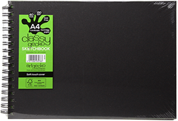 Artgecko cuaderno de bocetos A4 horizontal espiral 150g 40 hojas blanco FSC