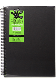 Artgecko cuaderno de dibujo A4 espiral 150g 40 hojas blanco duradero