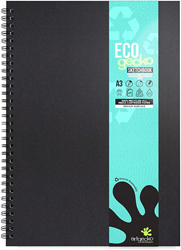 Artgecko cuaderno de bocetos Eco espiral A3 150gr 40 hojas papel sostenible blanco