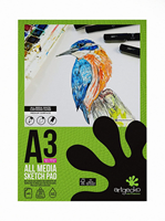 Artgecko bloc de dibujo A3 blanco 150gr 40 hojas - papel creativo