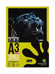 Artgecko Artgecko Pro Schetsblok A3 200gr 40 vel Zwart