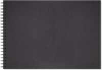 Artgecko cuaderno de bocetos A4 negro espiral 200gr 40 hojas horizontal
