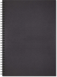 Artgecko Artgecko Shady Spiraal Schetsboek A4 Portret 200gr 40 vel Zwart