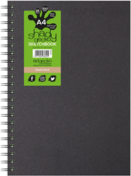 Artgecko Artgecko Shady Spiraal Schetsboek A4 Portret 220gr 35 vel Bruin