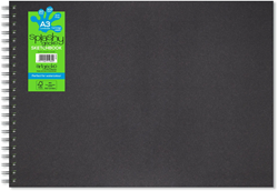 Artgecko Artgecko Splashy Aqua Spiraal Schetsboek A3 Landschap 300gr 20 vel Wit