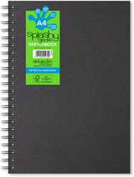 Artgecko cuaderno Splashy Aqua A4 espiral 300g 20 hojas papel blanco