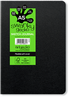 Artgecko cuaderno de bocetos A5 encuadernado 150gr 62 hojas papel sostenible