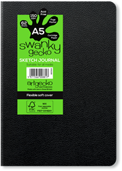 Artgecko cuaderno de bocetos A5 encuadernado 150gr 62 hojas papel sostenible