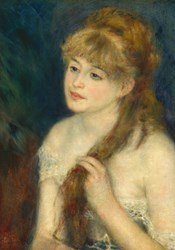 Grafika Auguste Renoir: Young Woman Braiding Her Hair, 1876 -  Teile