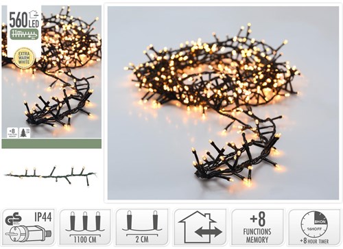 Kerstverlichting Microcluster 560LED 11m