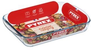 Pyrex fuente horno vidrio 34x23cm 2,6l - utensilio de cocina resistente al calor-2