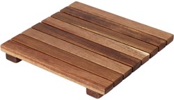 Home & Styling posavasos madera de acacia 18x18cm duradero