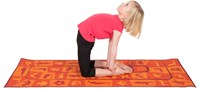 PedaYoga esterilla de yoga para niños - alfombra de juego con ejercicios de yoga y juego de mesa-3