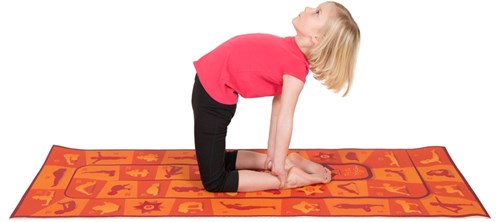 PedaYoga esterilla de yoga para niños - alfombra de juego con ejercicios de yoga y juego de mesa-3