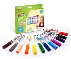 Crayola mini kids rotuladores lavables 12 piezas diversión para colorear