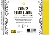 Image Books libro de recuerdos para bebé O'Baby primer año tapa dura amarillo-3
