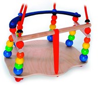 Hess Babyschommel deluxe (naturel/regenboog)