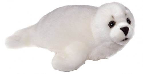 Heunec peluche foca bebé blanca 28cm juguete infantil