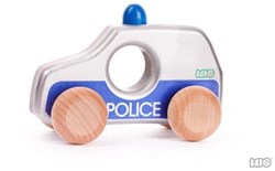 Bajo coche de policía juguete - coche de madera para niños 3+