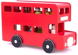 Bajo autobús escolar de madera juguete bus madera sostenible