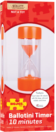 BigJigs reloj de arena Ballotini Timer 10 minutos - juguete educativo-3