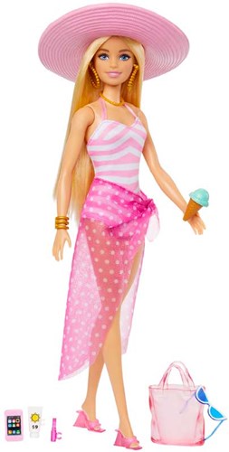 Mattel muñeca Barbie de playa deluxe - Malibu con accesorios - muñeca Barbie-3