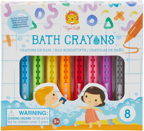 Tiger Tribe crayones de baño juguete de baño multicolor para diversión creativa
