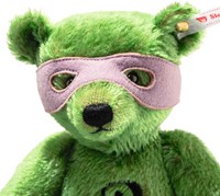 Steiff peluche Batman The Riddler oso de peluche caqui 30 cm juguete suave-3