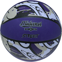 Midwest Street Basketball - Purple/Black/Grey - 3