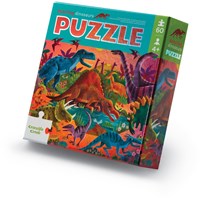 Crocodile Creek puzzle de papel de aluminio Dazzling Dinos - 60 piezas