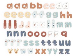 Speedy Monkey letras magnéticas de madera - juguete educativo 60 piezas