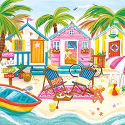 Magnolia puzzle Beach Huts - rompecabezas 1023 piezas multicolor