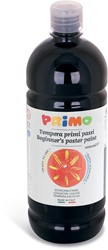 Pintura para carteles premezclada para principiantes Primo, botella de 1000 ml con tapa de control de flujo en negro quemado