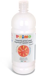 Pintura para carteles Primo lista para usar, botella de 1000 ml con tapón de flujo ajustable, blanco