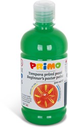 Pintura para carteles lista para usar Primo Beginners, botella de 500 ml con tapa de control de flujo, verde brillante