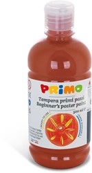 Pintura para carteles lista para usar Primo Beginners, botella de 500 ml con tapón de flujo, siena quemada