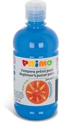 Pintura para carteles lista para usar Primo Beginners, botella de 500 ml con tapón dosificador cian