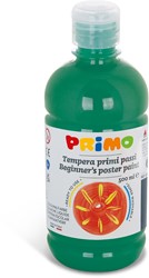 Pintura para carteles lista para usar Primo Beginner, botella de 500 ml con tapón dosificador verde oscuro