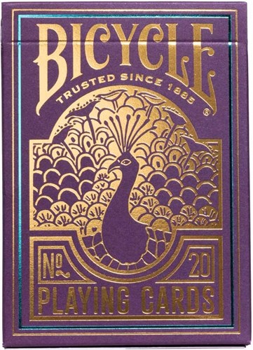 Bicycle cartas premium de juego pavo real - Póker - Acabado Cold-Foil