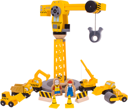 Bigjigs Rail Big Crane Construction Set