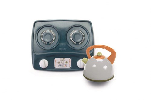 Dantoy tetera y placa de cocina de bioplástico - juguete de cocina sostenible