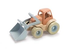 Dantoy Tractor met Voorlader Blauw/Oranje, 30cm
