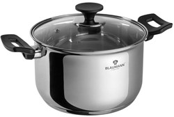 Cacerola Gourmet Line 20cm acero inoxidable con tapa de vidrio