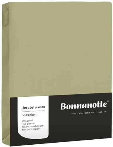 Sábana bajera jersey verde oliva 90x20cm algodón elástica cómoda