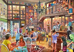 Bluebird Puzzle rompecabezas Bookshop Tearoom - 2000 piezas - diversión colorida