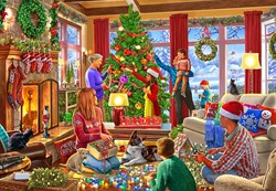 Bluebird Puzzle rompecabezas navideño Christmas Decorating - 1000 piezas